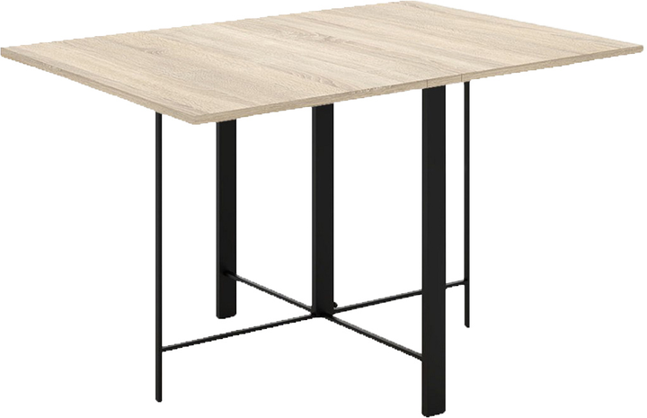 Transforming Table 1300x756 mm Sonoma Oak/Black Legs