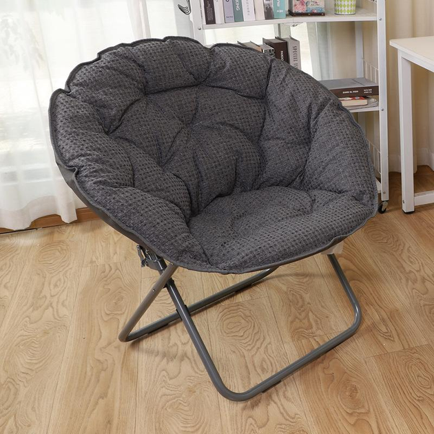 Soft folding saucer chair for home comfort